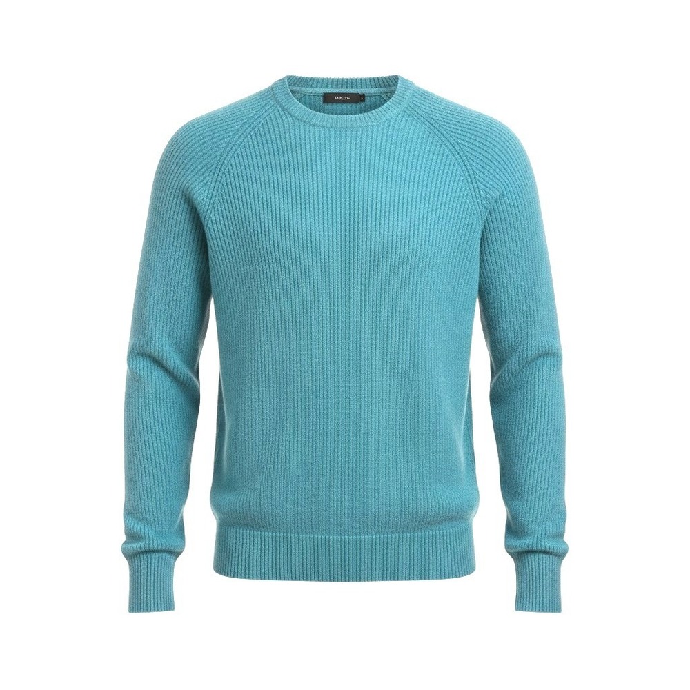 J.Crew Lambswool Crewneck Sweater Mens Large Blue Raglan Sleeve Soft Warm Comfy